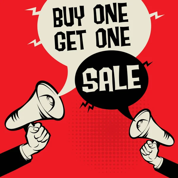 Köp en få en - försäljning — Stock vektor