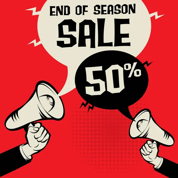 Einde van seizoen verkoop — Stockvector
