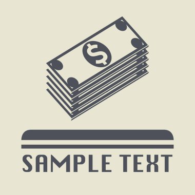 Doları nakit simgesini veya işareti
