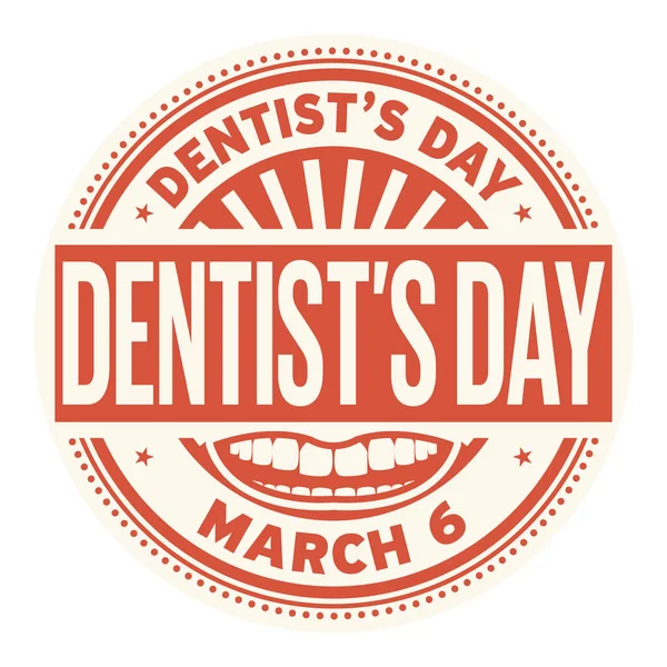 Dentist’s Day — Stock Vector