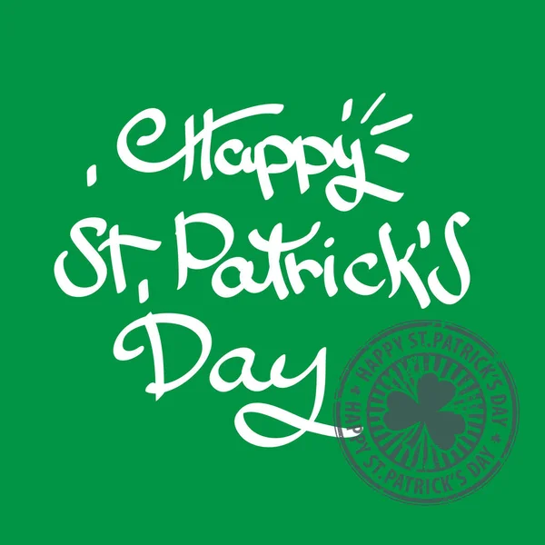 St. patricks dag groene achtergrond — Stockvector