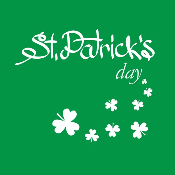 St. Patricks Day Contexte vert — Image vectorielle