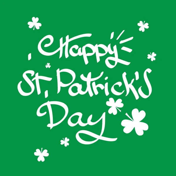 St. Patricks Day Contexte vert — Image vectorielle