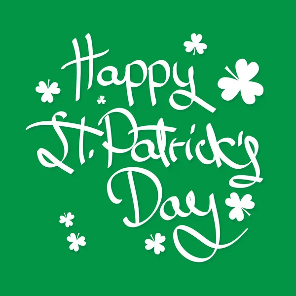 St. Patricks Day Fundo Verde —  Vetores de Stock