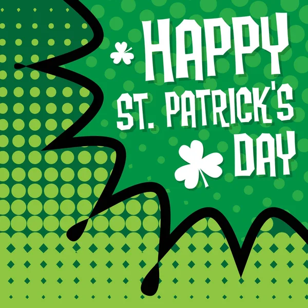 St. patricks dag groene achtergrond — Stockvector