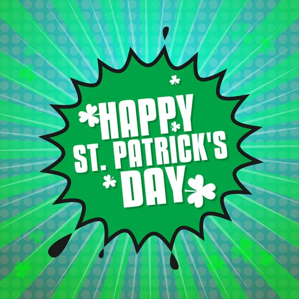 St. Patricks Day Fundo Verde —  Vetores de Stock