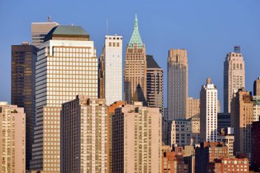 Manhattan gün batımında gökyüzü