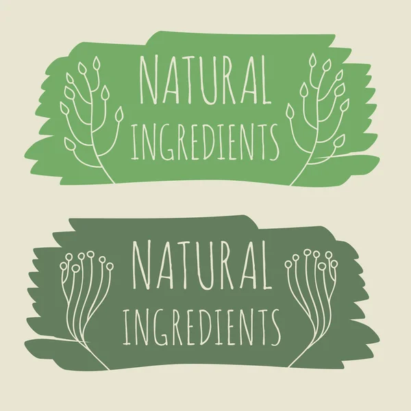 Natural product label — Stock Vector