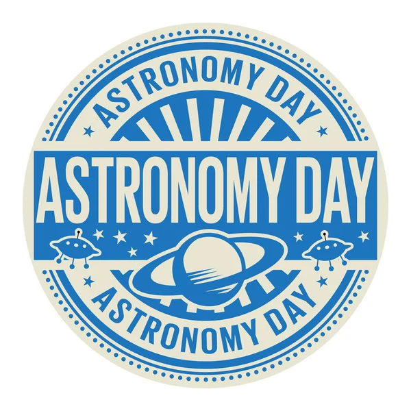 Astronomie dag satmp — Stockvector