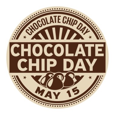 Chocolate Chip Day stamp clipart