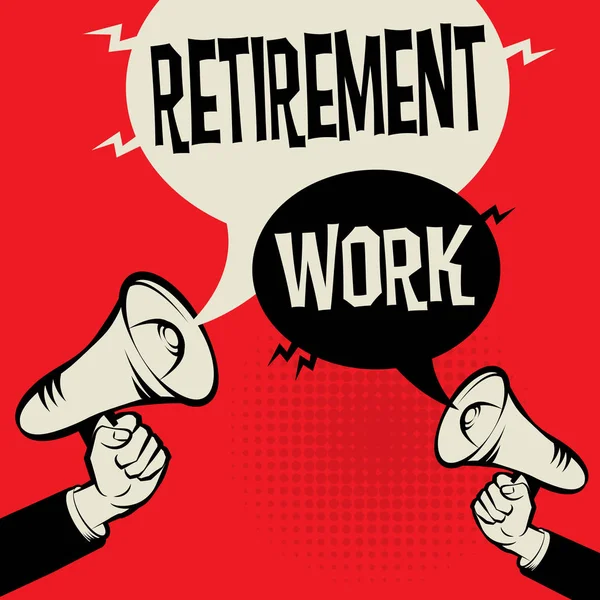 Συνταξιοδότησης σε σχέση με το έργο — Διανυσματικό Αρχείο