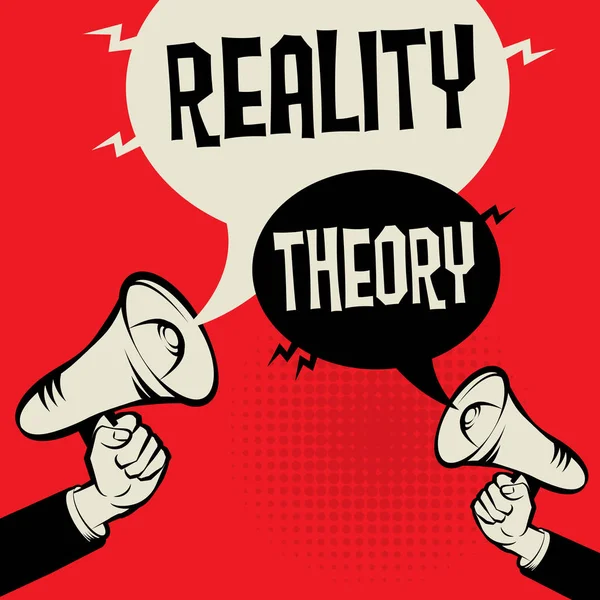 Realität versus Theorie — Stockvektor