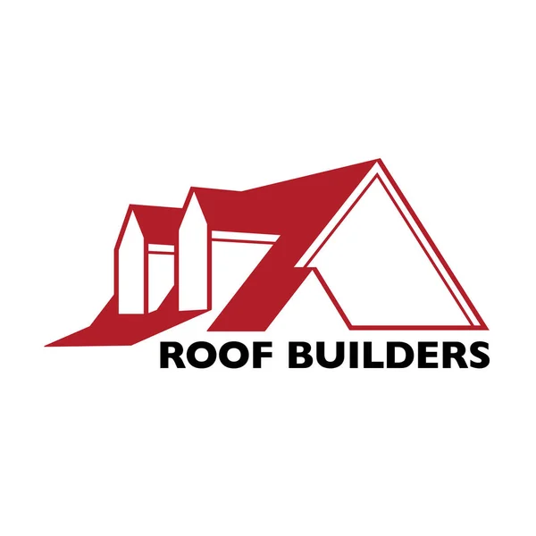 Evin çatı logo veya işareti — Stok Vektör
