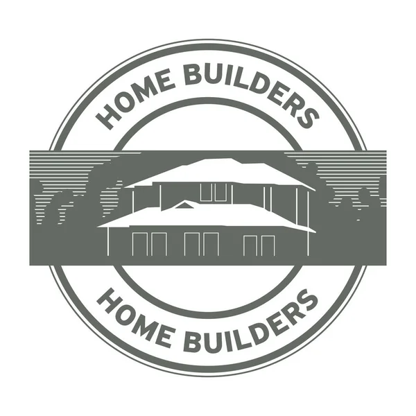 House Builders stamp or sign — Stock Vector