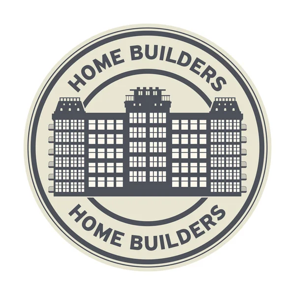 House Builders stamp or sign — Stock Vector