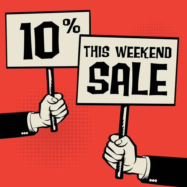 Dit Weekend te koop - 10 procent — Stockvector