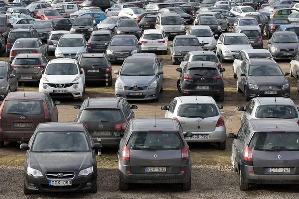 Vilnius parkoló — Stock Fotó