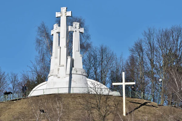 Escultura "Tres cruces", Vilna — Foto de Stock