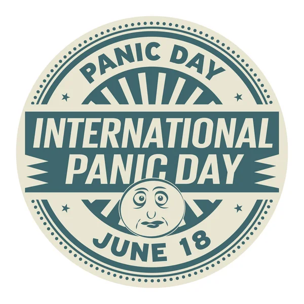 International Panic Day — Stock Vector