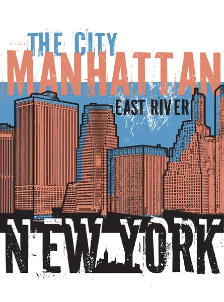 Manhattan, New York City — Stok Vektör