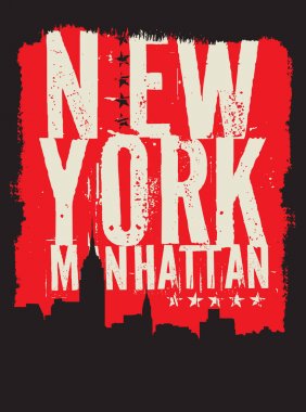 New York city, siluet