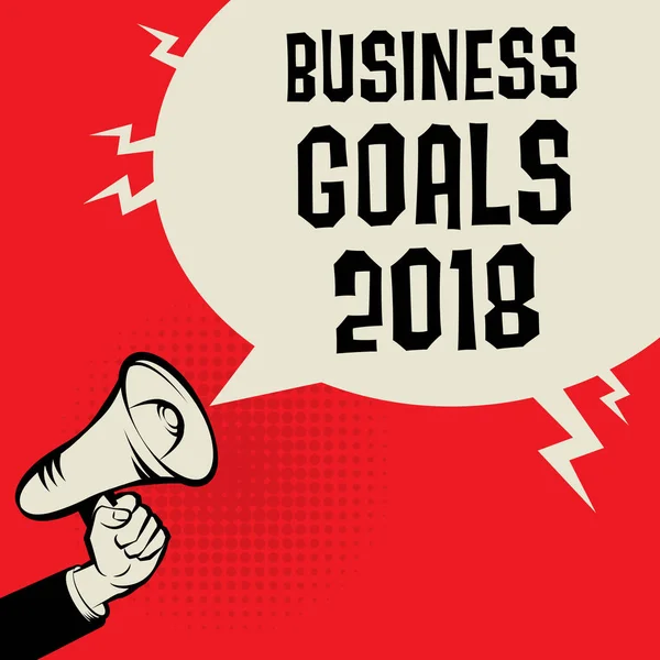 Concept Business Goals 2018 — Image vectorielle