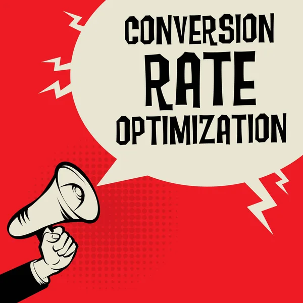 Conversão Rate Optimization conceito de negócio — Vetor de Stock