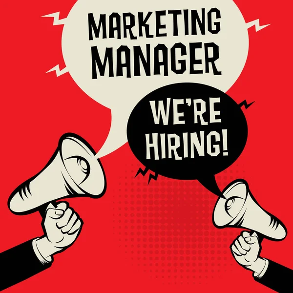 Marketing Manager - Erano assunzioni , — Vettoriale Stock