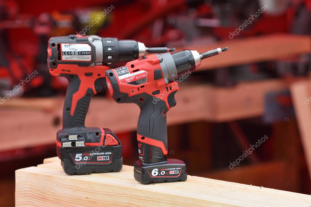 Milwaukee power tools Stock Editorial Photo © _fla 193450840