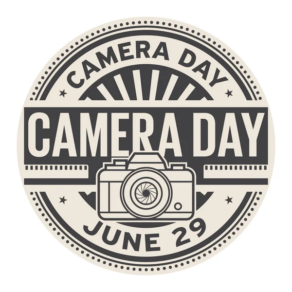 Camera Day stamp — Stock Vector