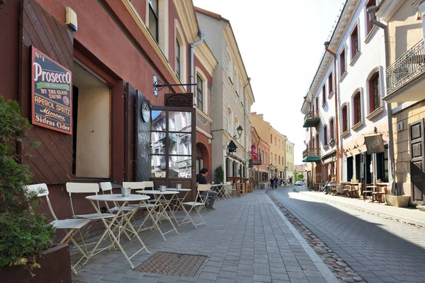 Улица Старого города Вильнюса — стоковое фото