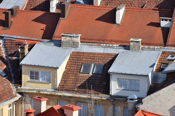 City roofs of Vilnius Old Town — Stock Photo, Image