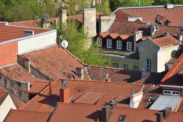 Techos de la ciudad de Vilnius Casco antiguo — Foto de Stock