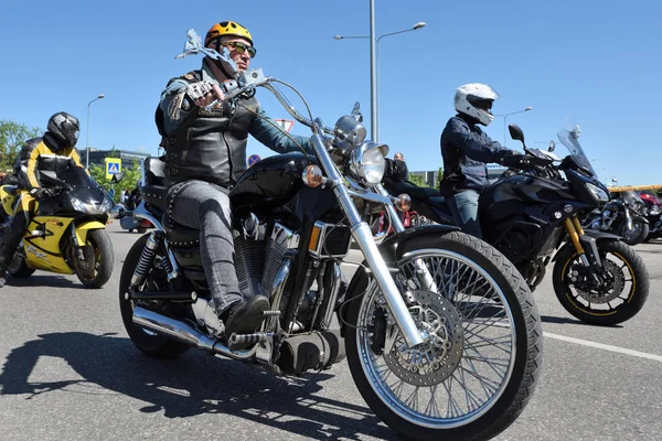 Årsmöte för bikers från Baltikum — Stockfoto