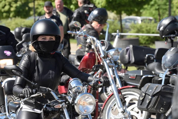 Årsmöte för bikers från Baltikum — Stockfoto