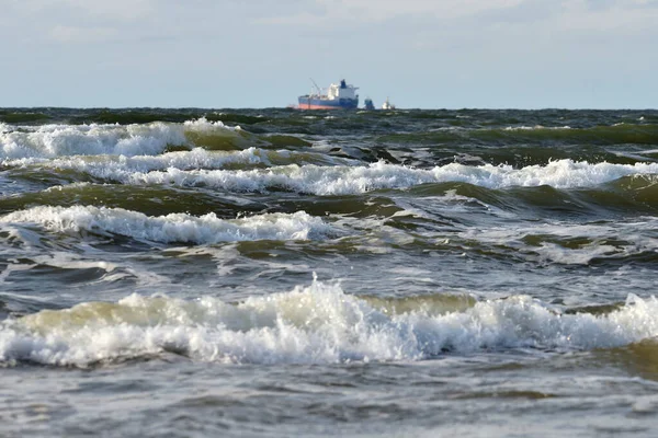 Mar Báltico, tempestade marítima — Fotografia de Stock