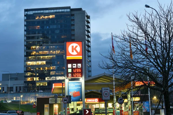 Circle K bensinstation, Vilnius — Stockfoto