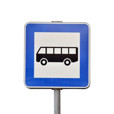 Otobüs Durağı Mavi Yol İşareti