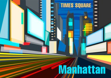 New York, Times Square clipart