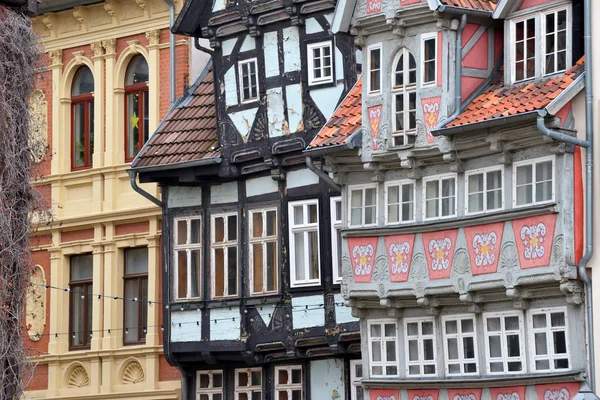 A histórica cidade velha de Quedlinburg — Fotografia de Stock