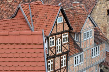 Quedlinburg 'un tarihi çatıları