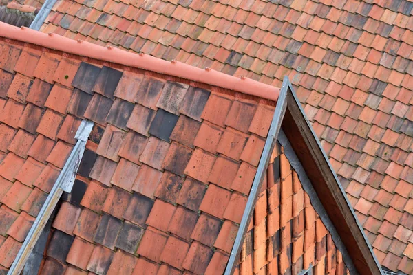 The roofs of historic old town of Quedlinburg — Stock Photo, Image