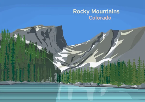 Rocky Mountains, bjergkæde – Stock-vektor