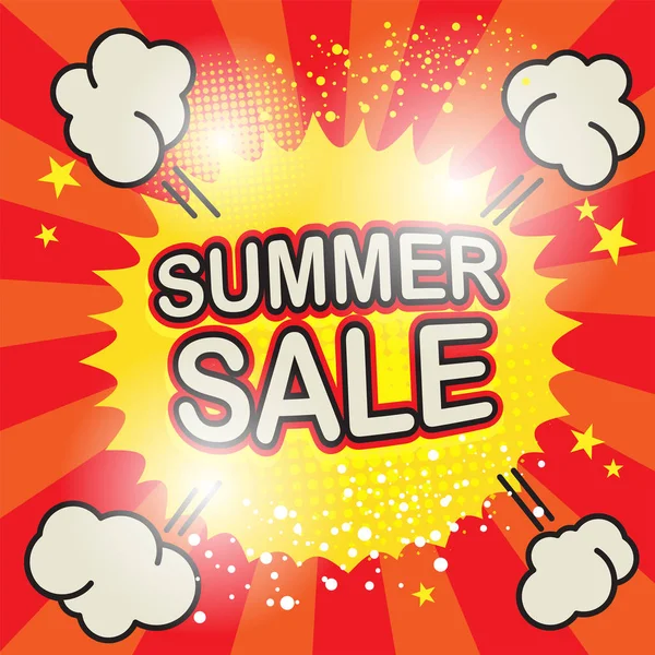 Summer Sale, τέλος σεζόν ειδική προσφορά banner — Διανυσματικό Αρχείο