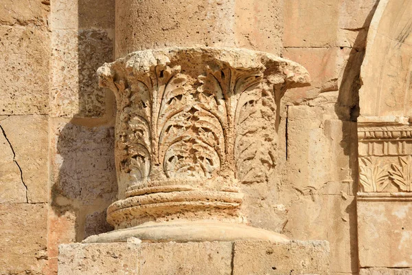 Hadrian Kemeri Nin Ayrıntıları 129 Ürdün Arkeoloji Şehri Jerash Mparator — Stok fotoğraf