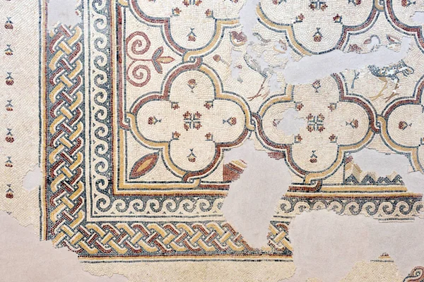 Wieku Mozaika Baptysterium Diakonikon Memoriał Kościoła Mojżeszowego Górze Nebo Jordania — Zdjęcie stockowe