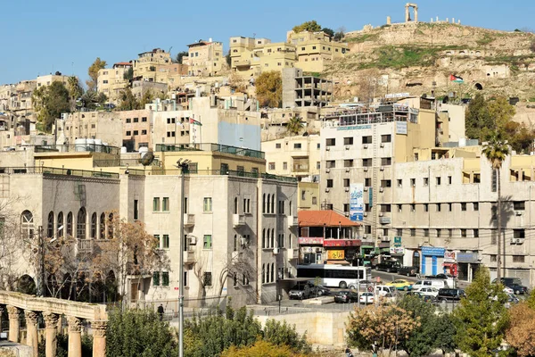 Amman Giordania Febbraio 2020 Vista Sugli Edifici Residenziali Della Città — Foto Stock