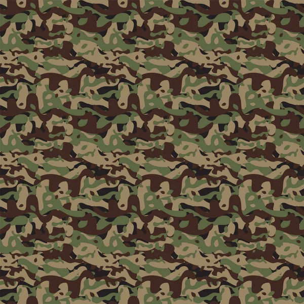 Sömlös Mode Kamouflage Mönster Textur Militär Kamouflage Upprepar Sömlös Armé — Stock vektor
