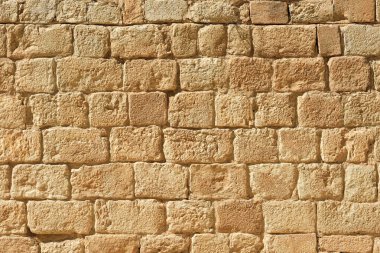 Ürdün 'ün Jerash şehrinde yıkılmış Greko-Roma şehri duvarı
