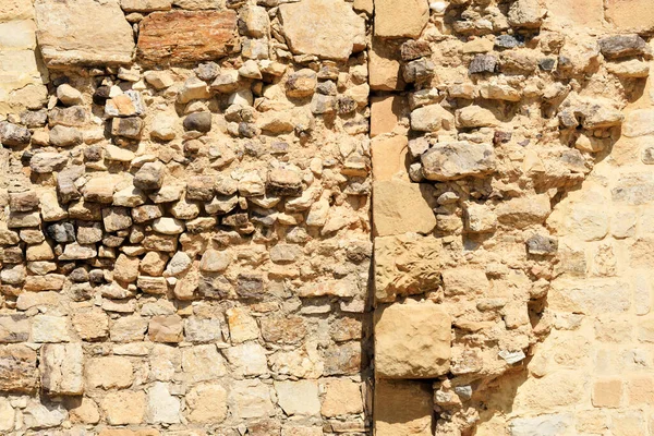 Alte Burg Steinmauer Textur Hintergrund Steinmauer Als Hintergrund Oder Textur — Stockfoto